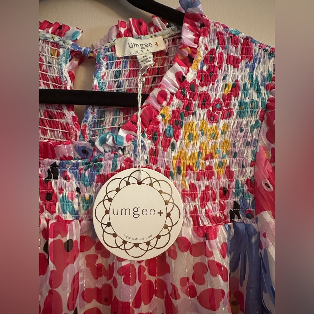 Umgee Multicolor Floral Dress - Picture 4 of 5
